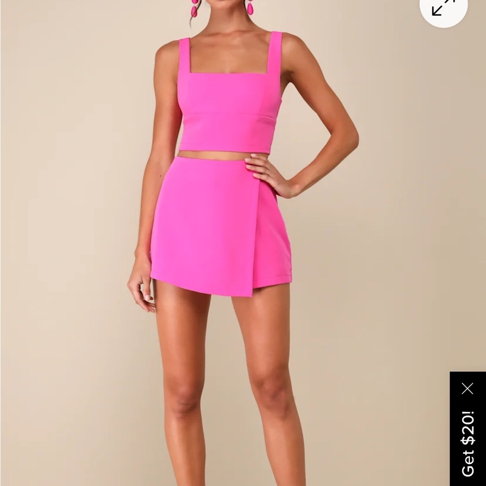 Lulu's Pink Skirt Set